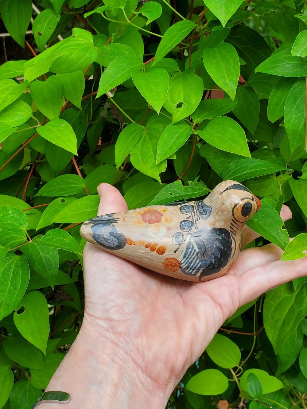 VINTAGE Tonalá Pottery Bird Figurine MCM Mexican Ceramic Folk Art EUC - Picture 13 of 14